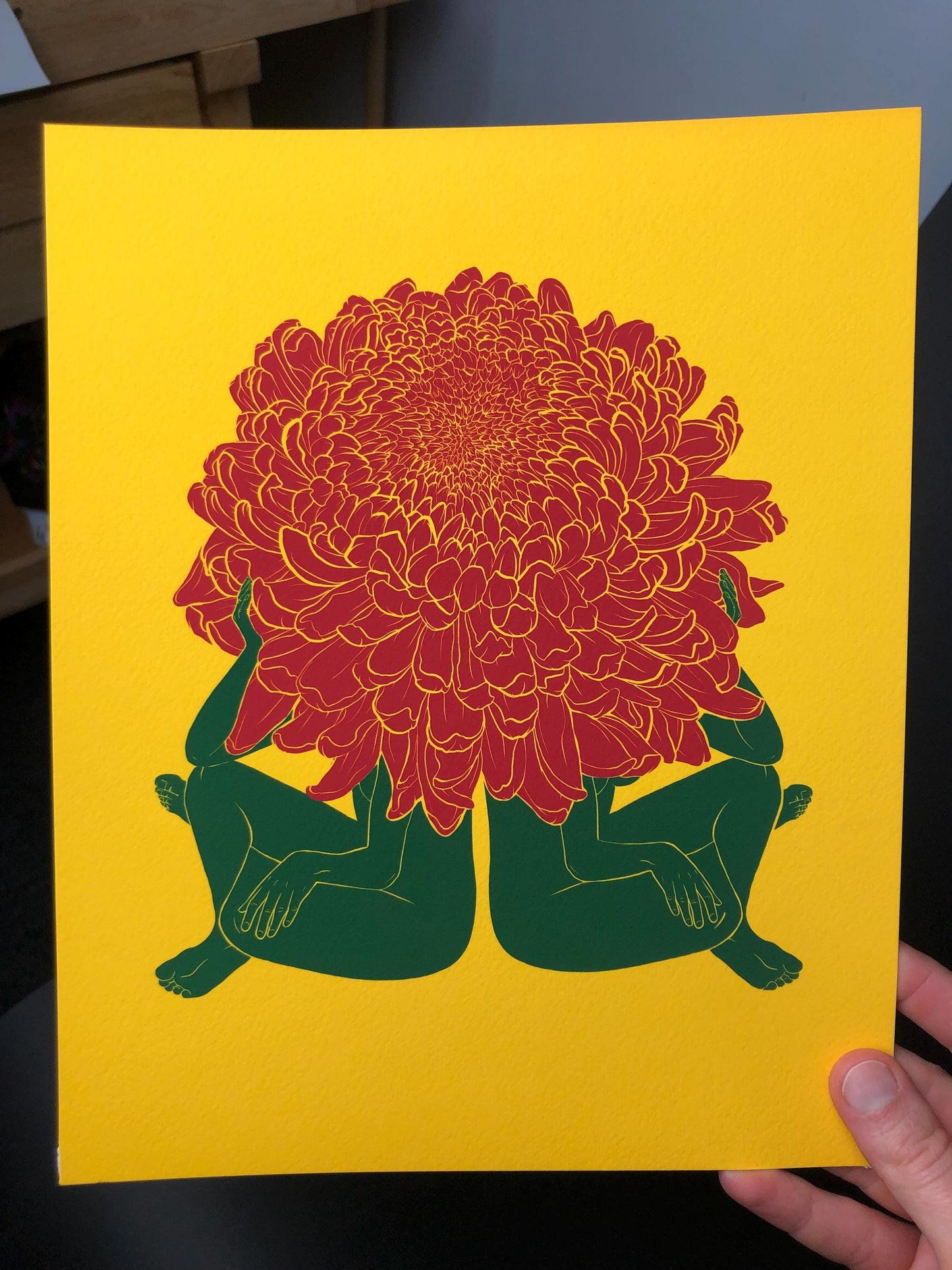 Chrysanthemum - November Flower Ladies Museum Grade Print - 8x10"