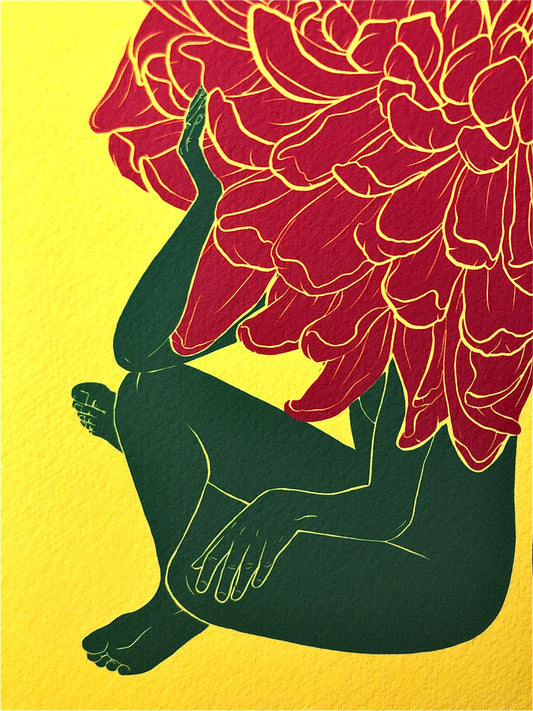 Chrysanthemum - November Flower Ladies Museum Grade Print - 8x10"