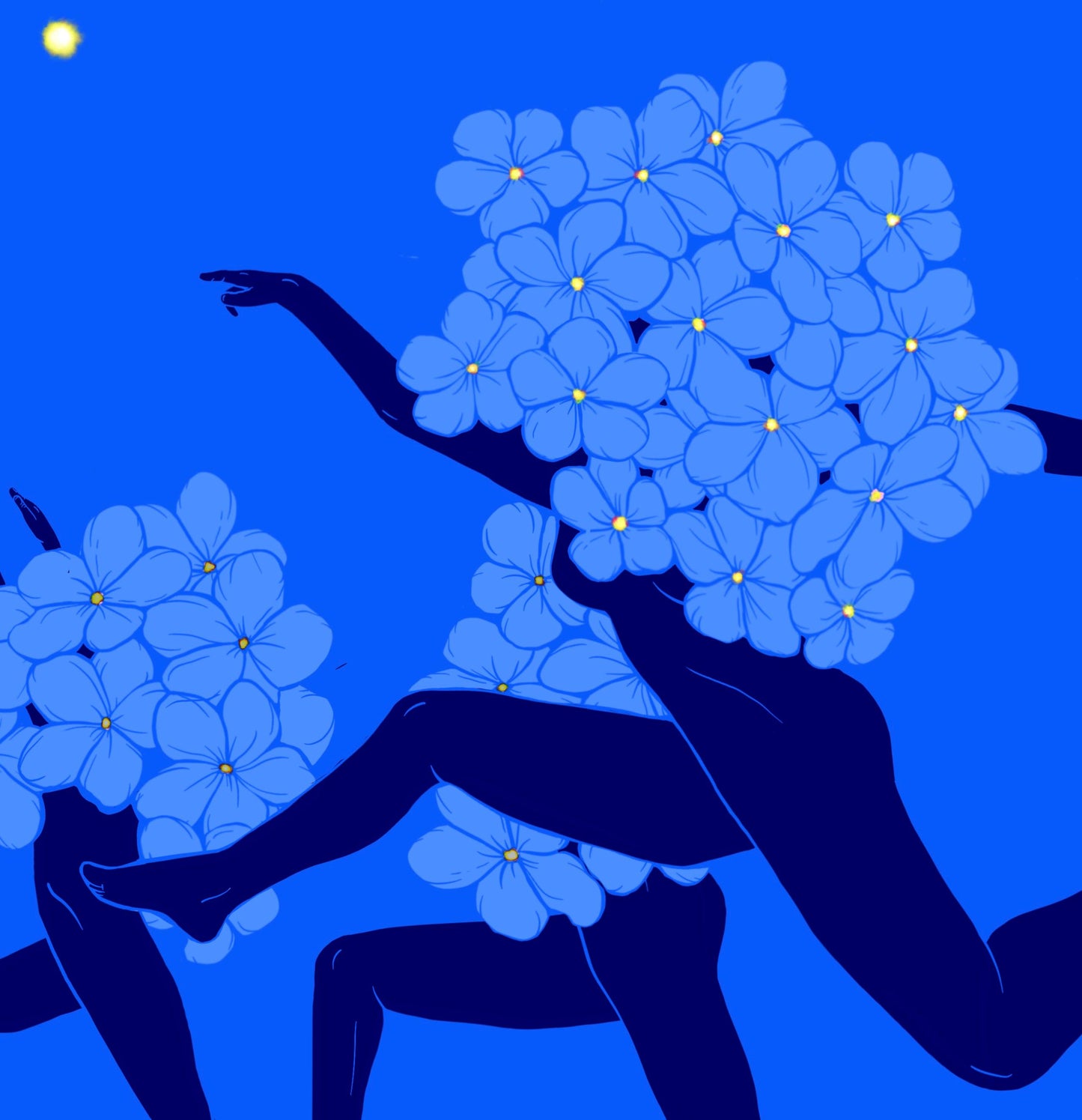 Forget-Me-Not Alaska State Flower Lady Museum Grade Print - 8x10"