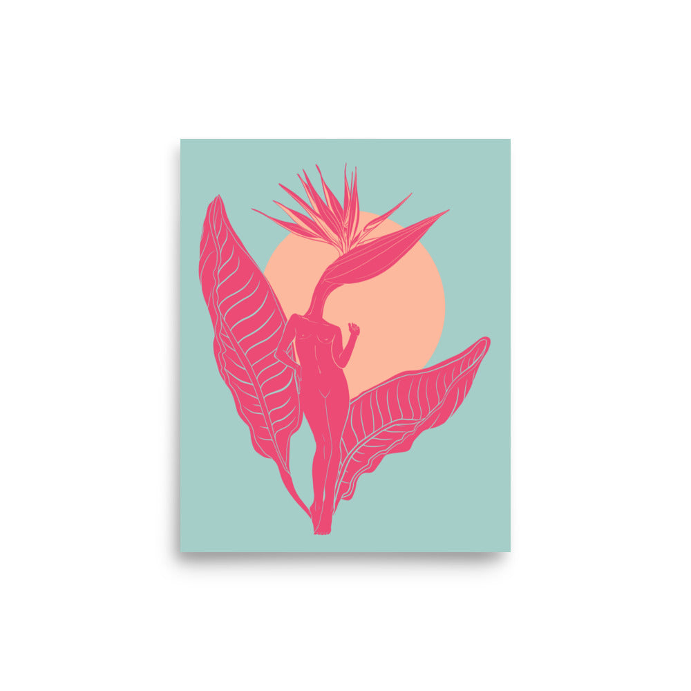Bird of Paradise Birth of Venus 8x10" Museum-Grade Matte Print - 8x10"