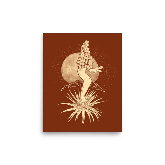 Yucca Botanical Lady Print - 8x10"