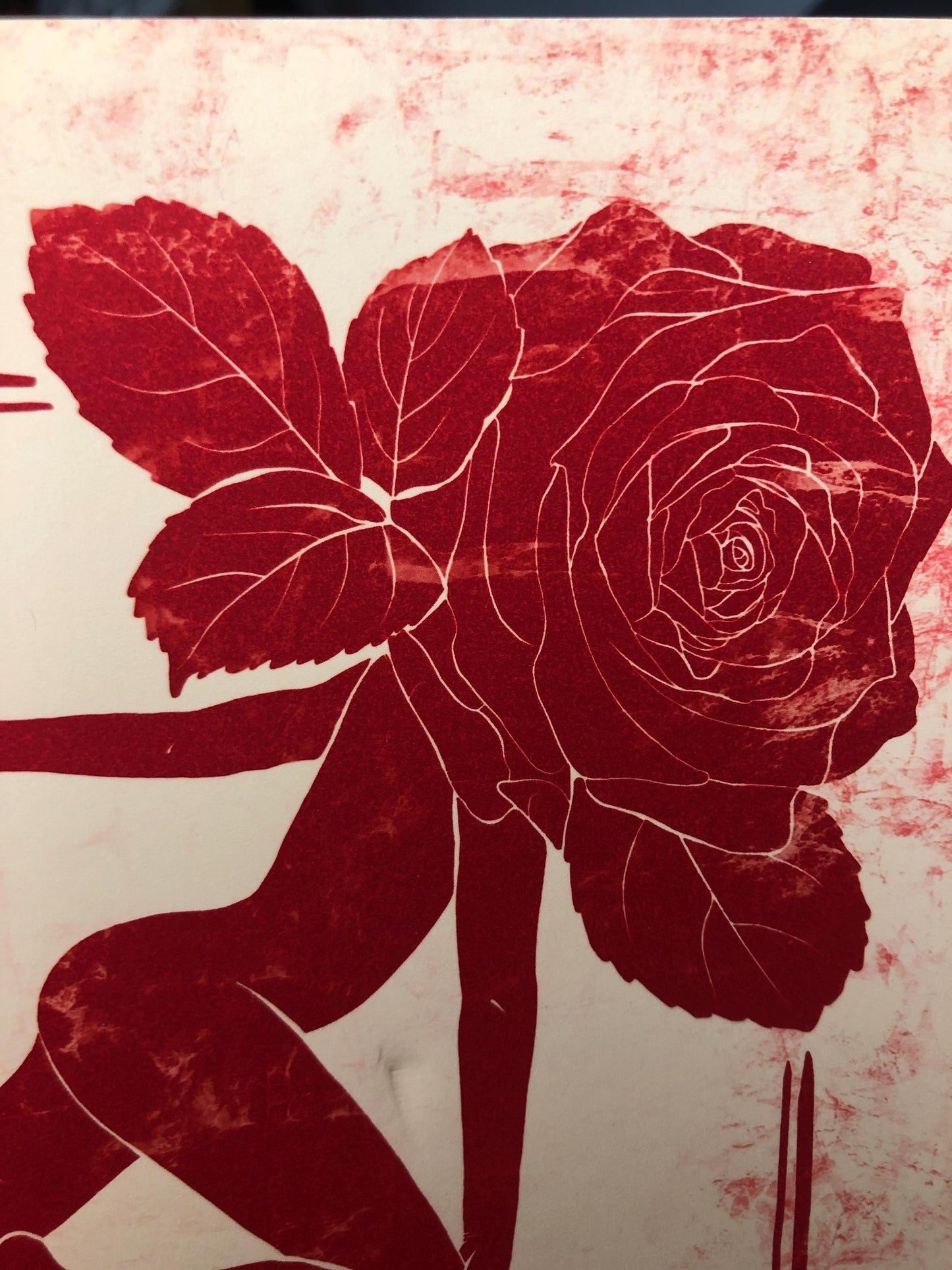 Rose Queen of Hearts Playing Card Museum-Quality Print - 8x10"