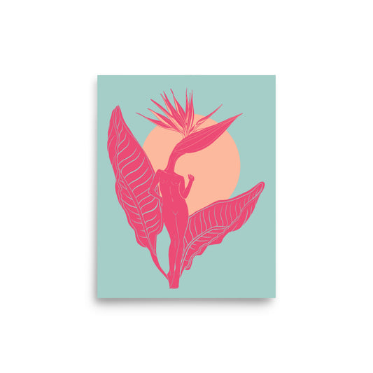 Bird of Paradise Birth of Venus 8x10" Museum-Grade Matte Print - 8x10"