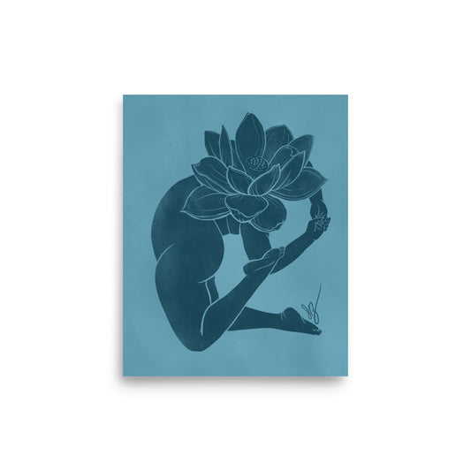 Lotus -July Birthday Flower 8x10" Museum Grade Print - 8x10"