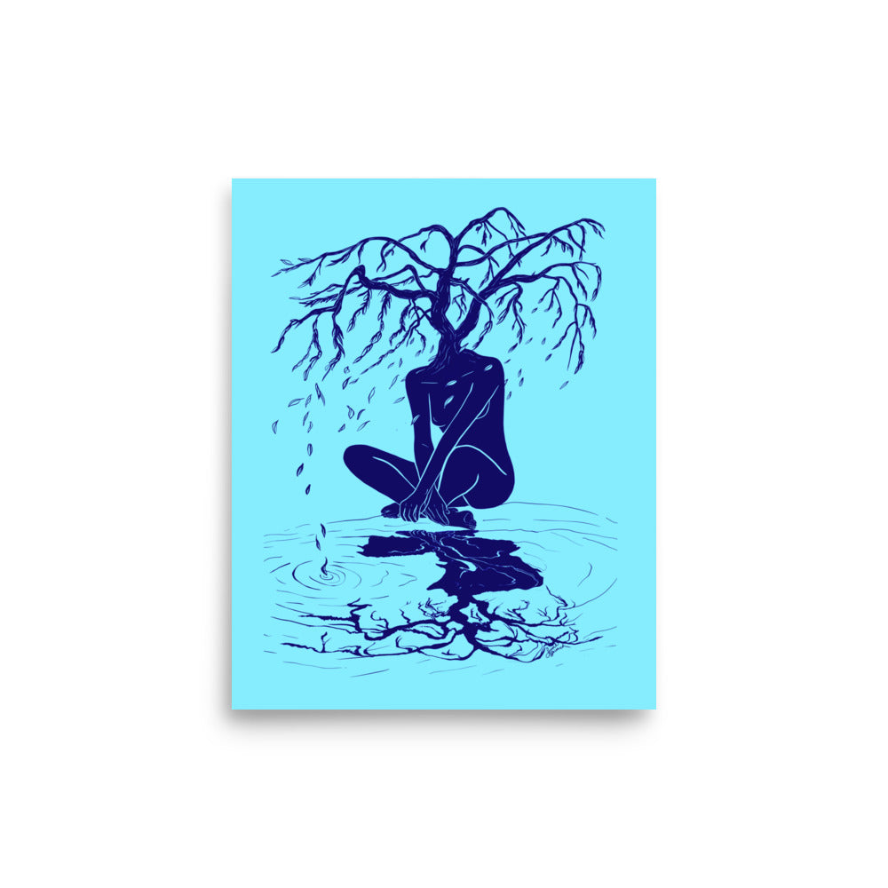 Weeping Willow Woman -  Museum Grade Print - 8x10"