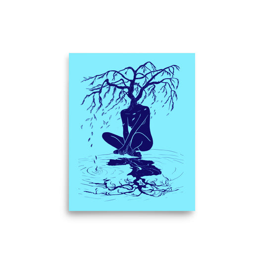 Weeping Willow Woman -  Museum Grade Print - 8x10"